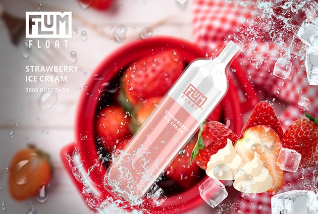 FLUM FLOAT 3000 Puffs Vape - lody truskawkowe: nowa era smaku na polskim rynku
